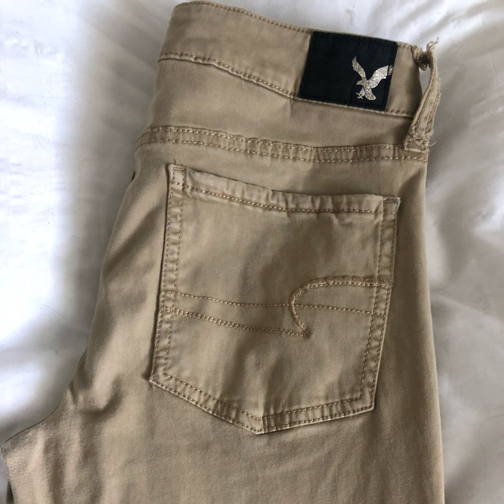 American Eagle khaki jeggings